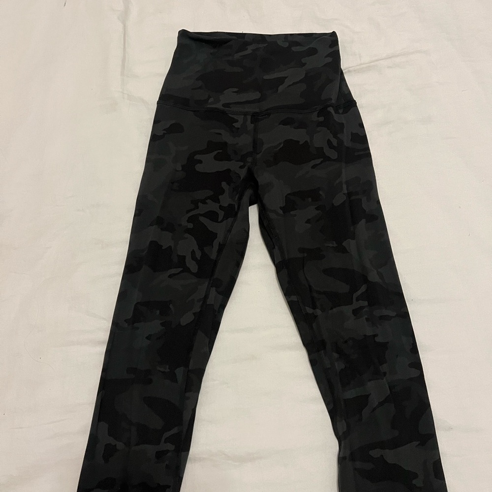 green camo lululemon align leggings